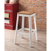 ACME Jacotte Natural & White Bar Stool Model 72331