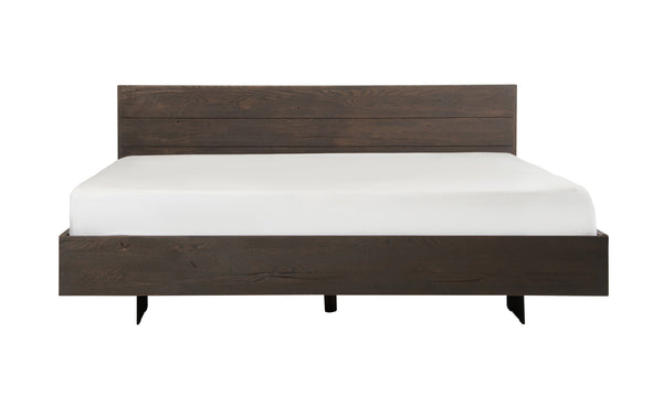 Modrest Selma Modern Dark Aged Oak Bed Model VGEDSELMA-BED