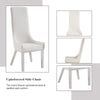 ACME Gianna Ivory Synthetic Leather & Stainless Steel Side Chair (Set-2) Model 72473