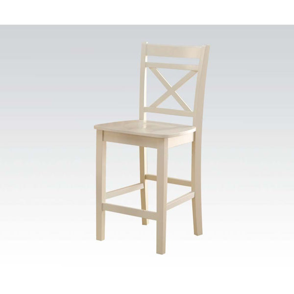 ACME Tartys Cream Counter Height Chair (Set-2) Model 72547