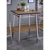 ACME Nadie Oak & Chrome Bar Table Model 72595
