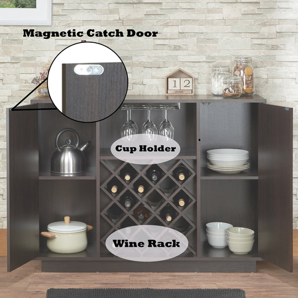 ACME Hazen Espresso Server with Wine Rack & Cup Holder Model 72605
