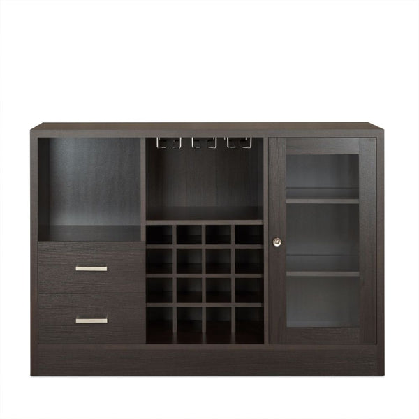 ACME Hazen Espresso Wine Cabinet Model 72640