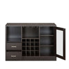 ACME Hazen Espresso Wine Cabinet Model 72640