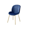 ACME Chuchip Blue Velvet & Gold Side Chair (Set-2) Model 72947