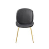 ACME Chuchip Gray Velvet & Gold Side Chair (Set-2) Model 72948