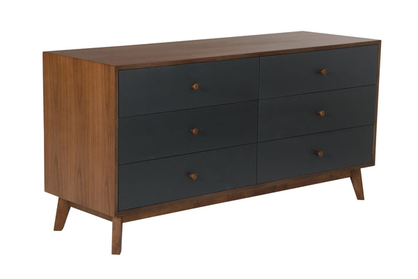 Nova Domus Dali Mid Century Grey & Walnut Dresser Model VGMABR-31-DRS