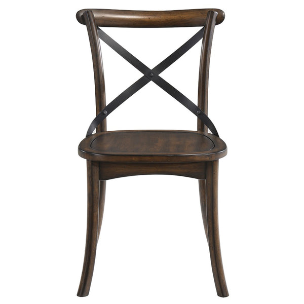 ACME Kaelyn Dark Oak & Black Side Chair (Set-2) Model 73032