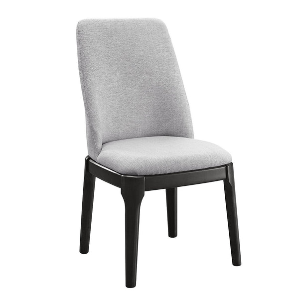 ACME Madan Light Gray Linen & Gray Oak Side Chair (Set-2) Model 73172