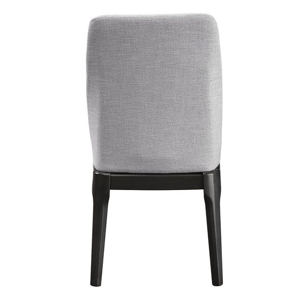 ACME Madan Light Gray Linen & Gray Oak Side Chair (Set-2) Model 73172