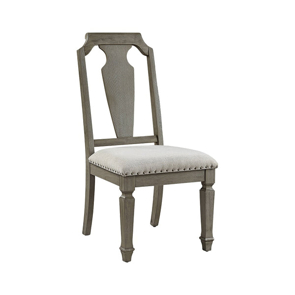 ACME Zumala Beige Linen & Weathered Oak Side Chair (Set-2) Model 73262