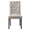 ACME Yabeina Beige Linen & Gray Side Chair (Set-2) Model 73267