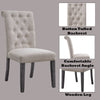 ACME Yabeina Beige Linen & Gray Side Chair (Set-2) Model 73267