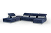 David Ferrari Daiquiri Italian Modern Blue & Grey Modular Sectional Sofa Model VGFTDAIQUIRI-BLU