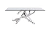 Modrest Legend Modern Glass & Stainless Steel Dining Table Model VGVCT8111-STL