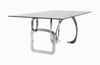 Modrest Adelaide Modern Stainless Steel & Glass Dining Table Model VGVCT1301S