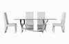 Modrest Kilson Modern White Leatherette & Stainless Steel Dining Chair (Set Of 2) Model VGVCB1819-WHT