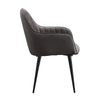 ACME Caspian Dark Gray Fabric & Black Side Chair (Set-2) Model 74011