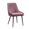 ACME Caspian Pink Fabric & Black Side Chair (Set-2) Model 74012