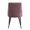 ACME Caspian Pink Fabric & Black Side Chair (Set-2) Model 74012