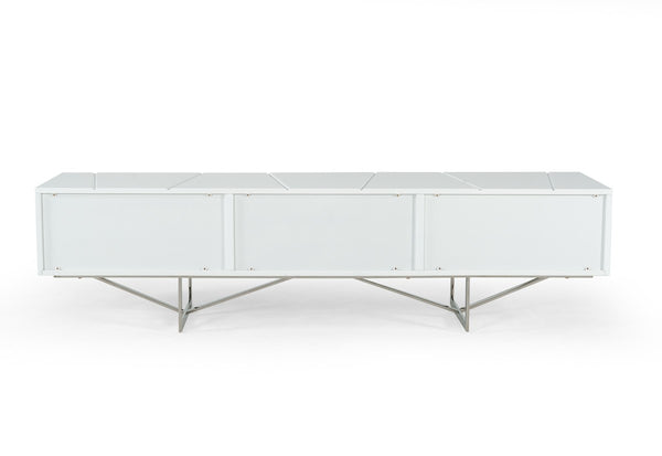 Chrysler Modern White TV Stand