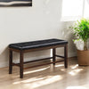 ACME Urbana Black Synthetic Leather & Espresso Counter Height Bench Model 74634