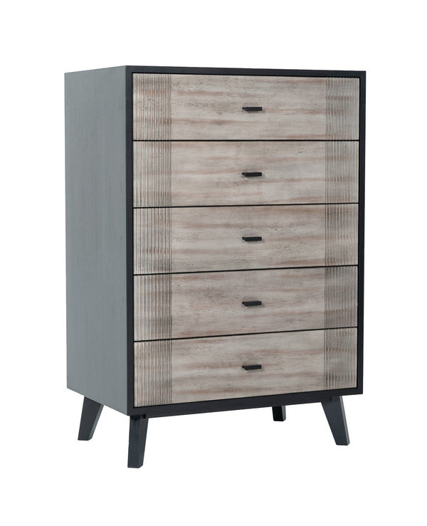 Nova Domus Panther Contemporary Grey & Black Chest Model VGMABR-77-CHEST