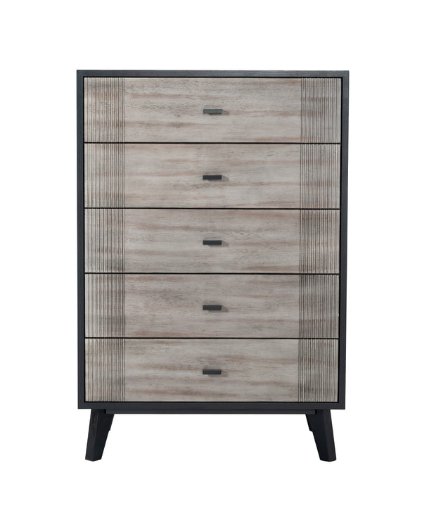 Nova Domus Panther Contemporary Grey & Black Chest Model VGMABR-77-CHEST
