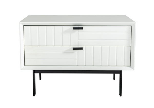Nova Domus Valencia Contemporary White Nightstand Model VGMABR-76-NS