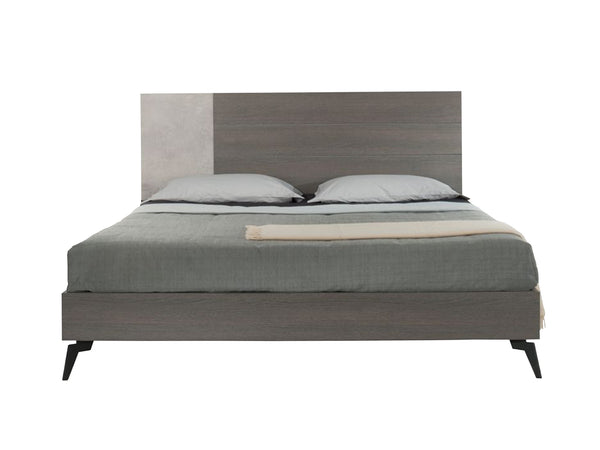 Nova Domus Palermo Italian Modern Faux Concrete & Grey Bed Model VGACPALERMO-BED