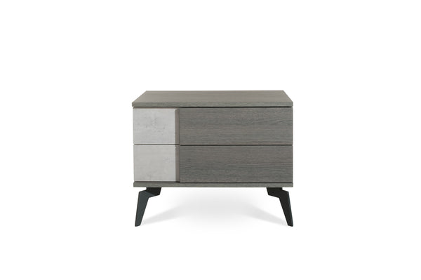Nova Domus Palermo Italian Modern Faux Concrete & Grey Bedroom Set Model VGACPALERMO-SET