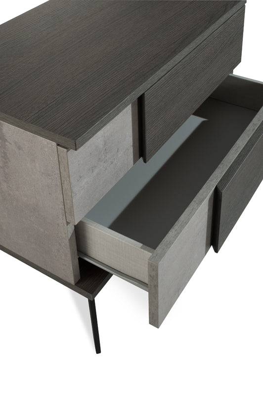 Nova Domus Palermo Italian Modern Faux Concrete & Grey Bedroom Set Model VGACPALERMO-SET