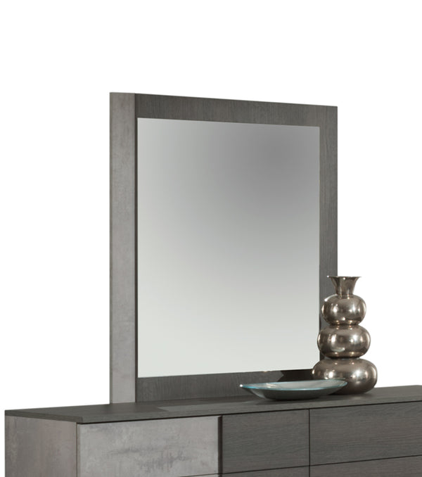 Nova Domus Palermo Italian Modern Faux Concrete & Grey Mirror Model VGACPALERMO-MIR