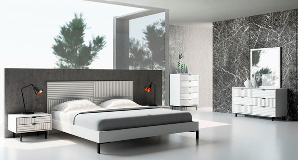 Nova Domus Valencia Contemporary White Bedroom Set Model VGMABR-76-SET