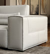 Accenti Italia Enjoy Italian Modern Light Grey Leather Left Facing Sectional Sofa Model VGDDENJOY-LTGRY
