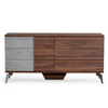 Palermo Modern Italian Faux Concrete & Walnut Dresser