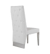 Modrest Kilson Modern White Leatherette & Stainless Steel Dining Chair (Set Of 2) Model VGVCB1819-WHT