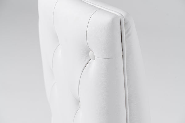 Modrest Kilson Modern White Leatherette & Stainless Steel Dining Chair (Set Of 2) Model VGVCB1819-WHT