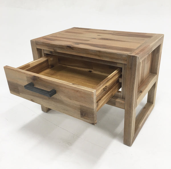 Mandy Modern Nutmeg Acacia Console & End Table Set