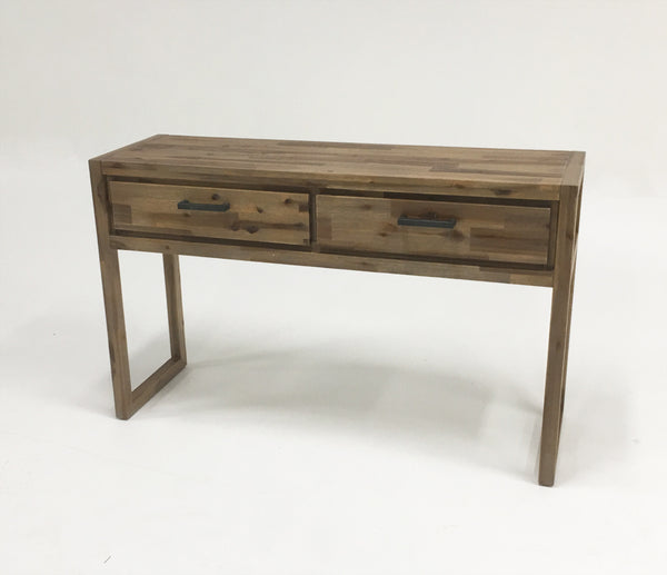 Mandy Modern Nutmeg Acacia Console & End Table Set