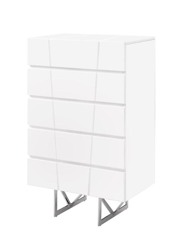 Modrest Chrysler Modern White Chest Model VGVCJ8978-5H-WHT