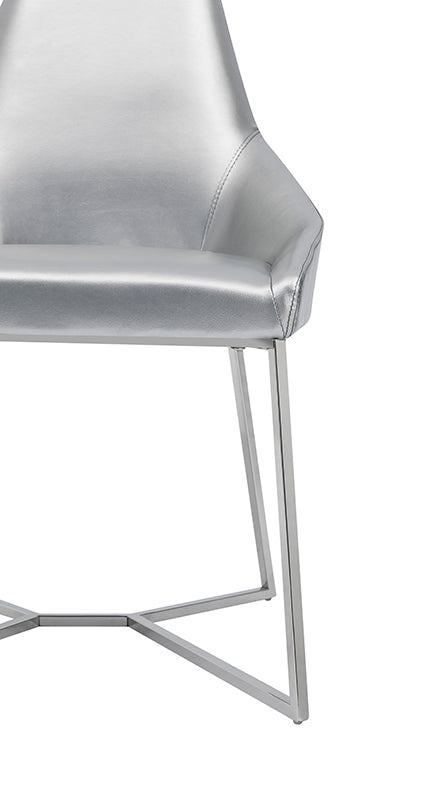 Modrest Sarah Modern Pearl Grey Leatherette Dining Chair (Set Of 2) Model VGZAY917-PRL