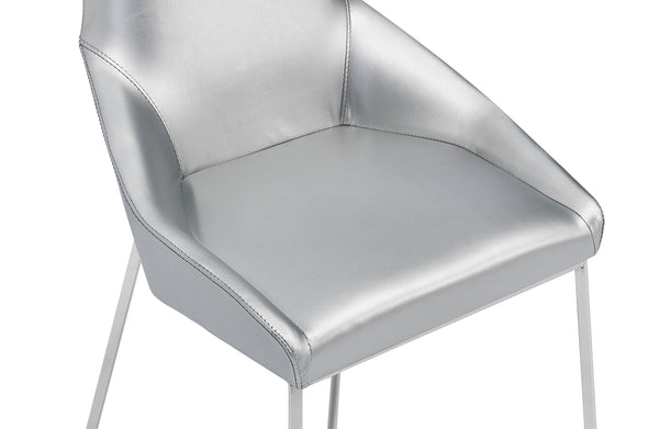 Modrest Sarah Modern Pearl Grey Leatherette Dining Chair (Set Of 2) Model VGZAY917-PRL