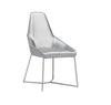 Modrest Sarah Modern Pearl Grey Leatherette Dining Chair (Set Of 2) Model VGZAY917-PRL
