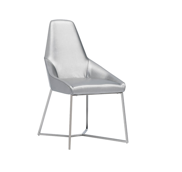 Modrest Sarah Modern Pearl Grey Leatherette Dining Chair (Set Of 2) Model VGZAY917-PRL