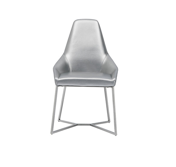 Modrest Sarah Modern Pearl Grey Leatherette Dining Chair (Set Of 2) Model VGZAY917-PRL