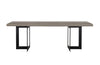 Modrest Sharon Modern Concrete & Black Metal Dining Table Model VGLBOWEN-DT200-01