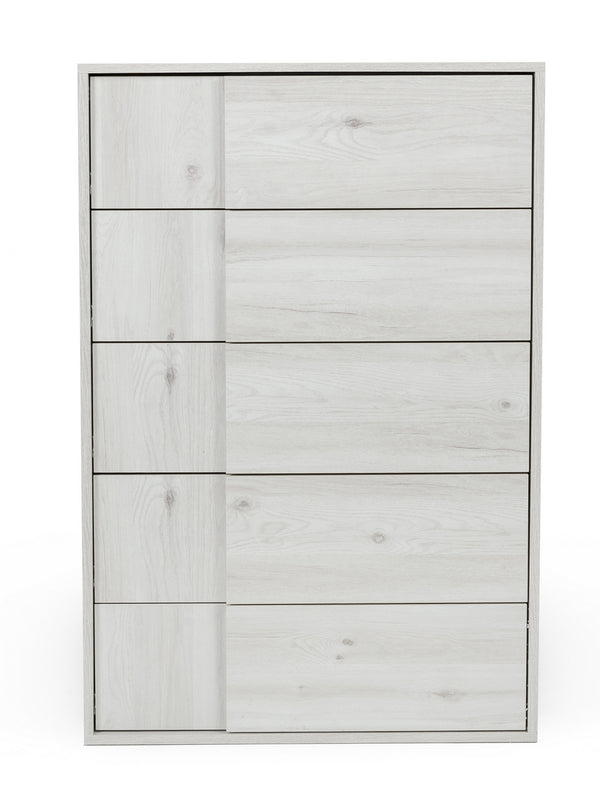 Asus Italian Modern White Washed Oak Chest