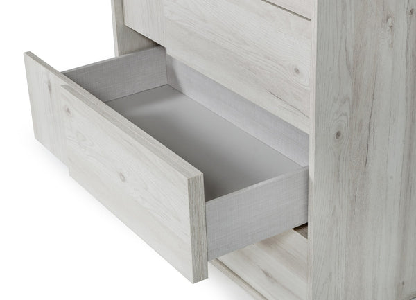 Asus Italian Modern White Washed Oak Chest