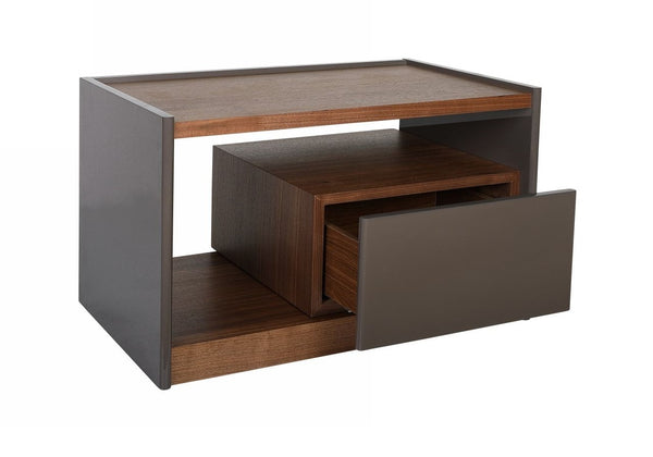 Modrest Tara Modern Walnut NightstandModel VGBB-RU-DW70-WAL